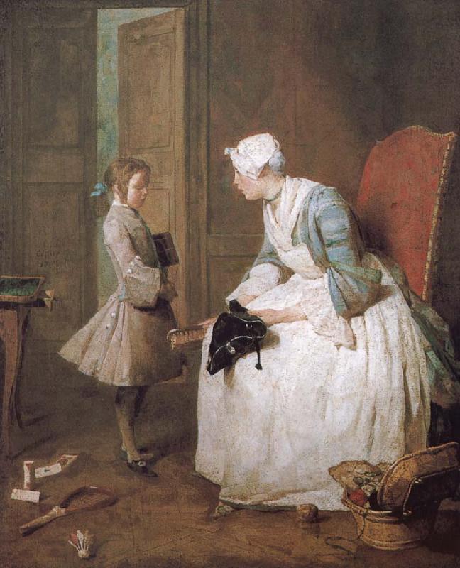 Jean Baptiste Simeon Chardin Home teachers oil painting image